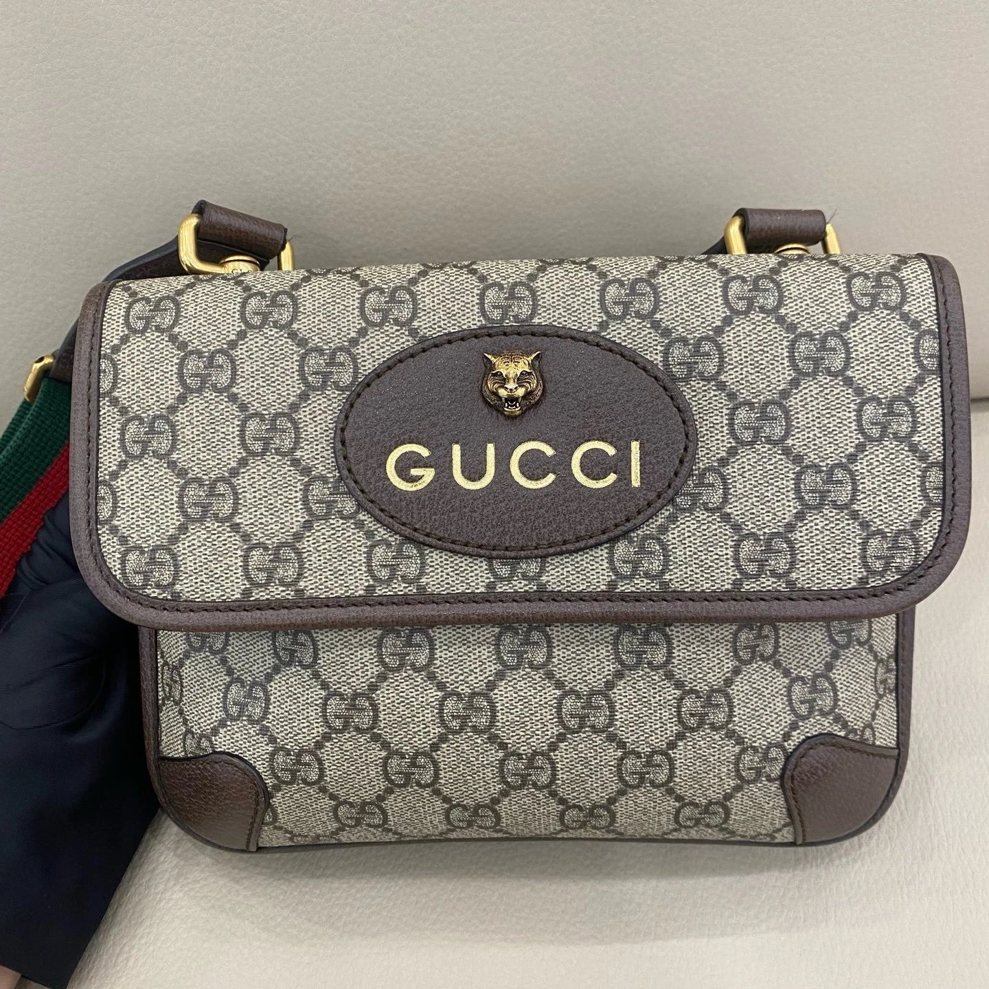 GUCCI Ophidia Canvas Crossbody Bag For Women