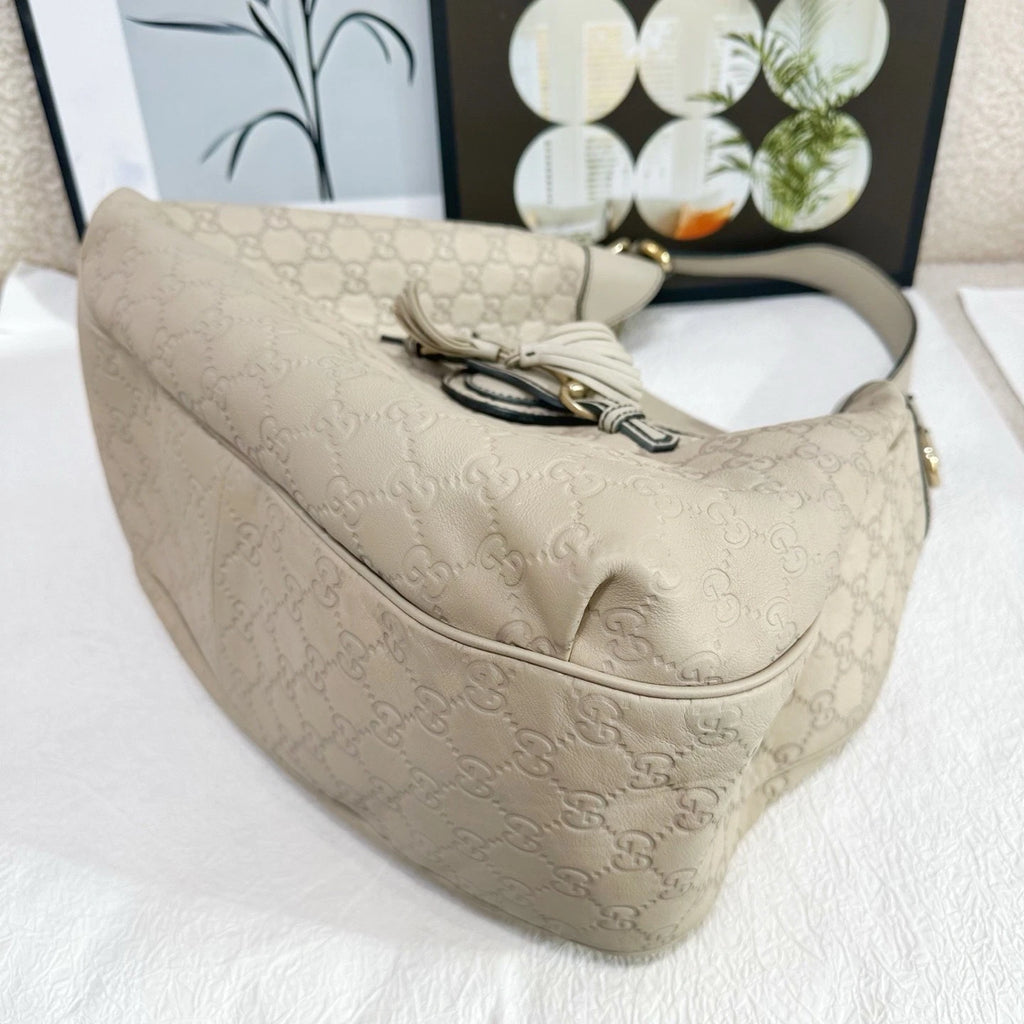 Gucci Vintage Monogram Canvas Shoulder Bag For Women