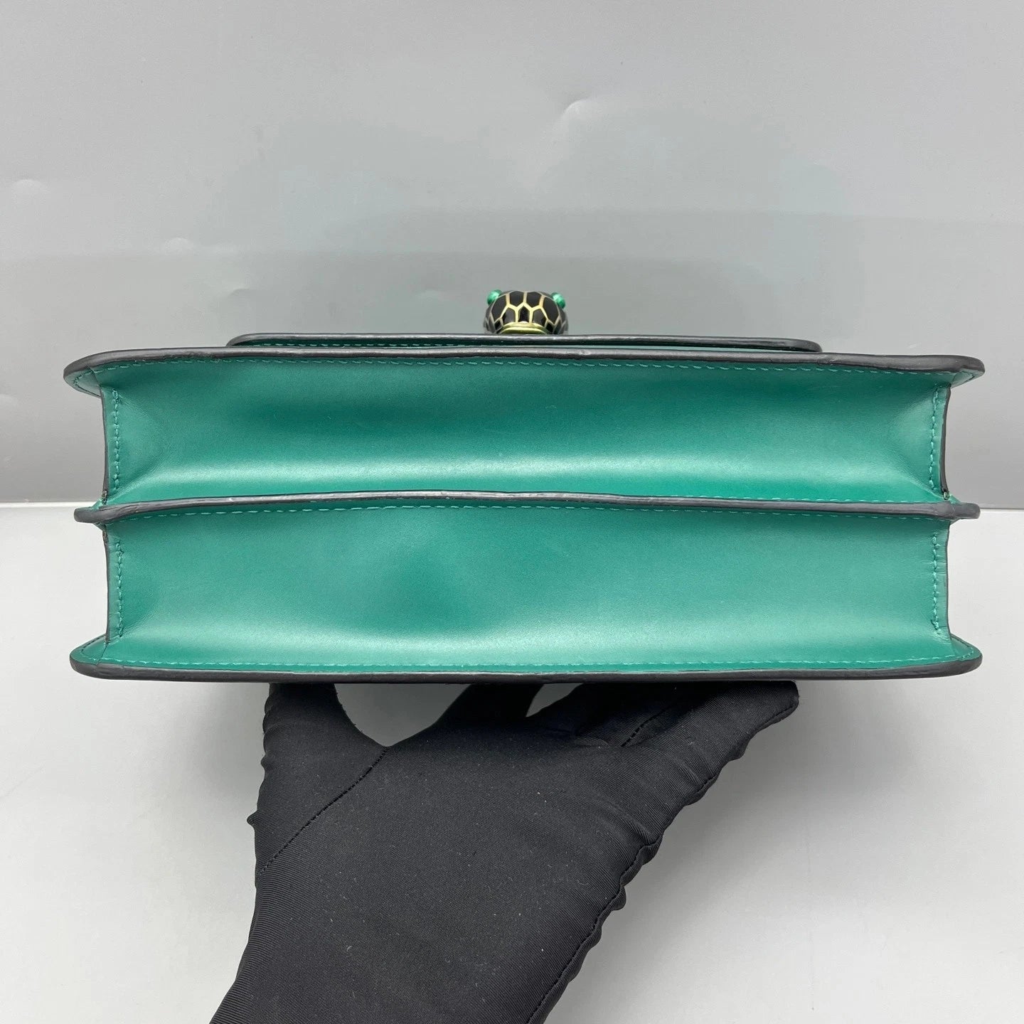 Bvlgari Medium Serpenti Shoulder Bag Green For Women
