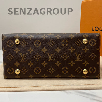Louis Vuitton Carryall PM Monogram Brown Gold Hardware Women's Bag