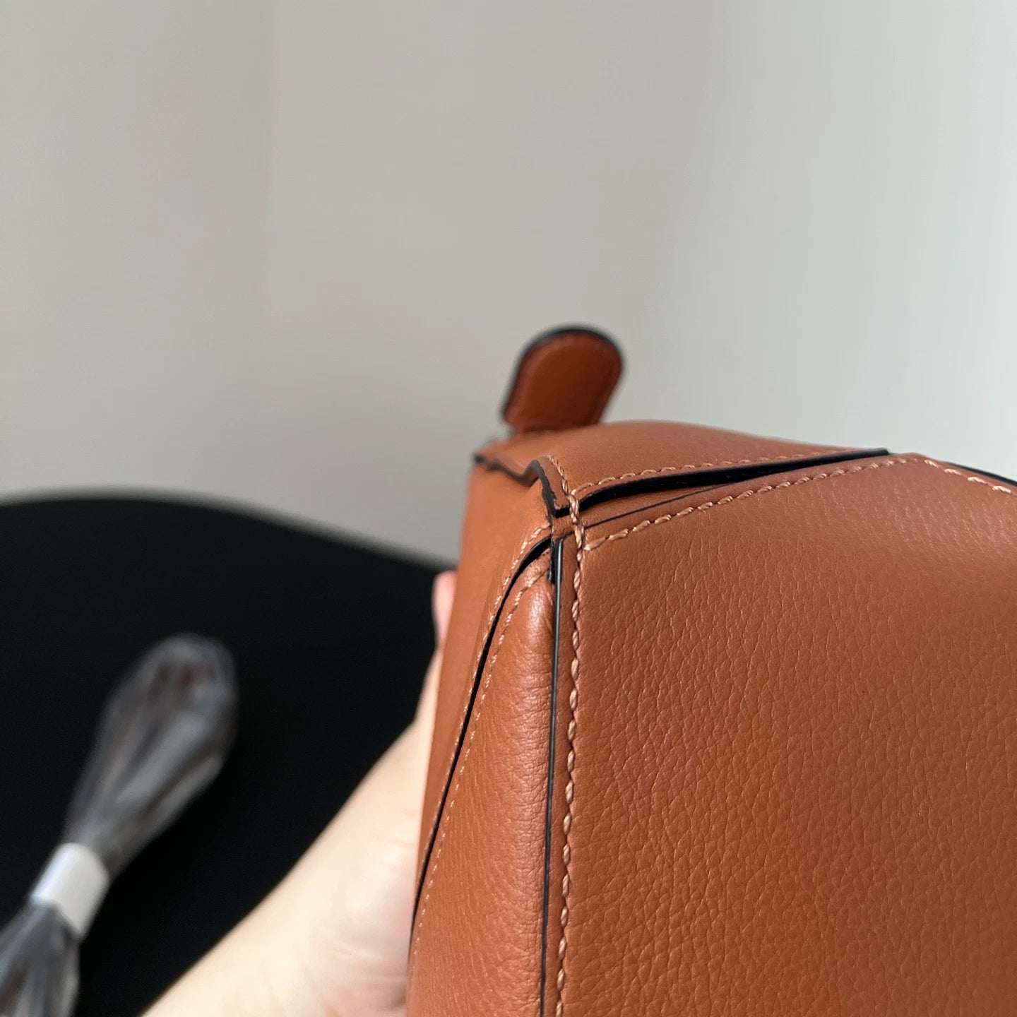 Authentic Loewe Puzzle Mini Caramel Brown Leather Geometric Handbag Crossbody