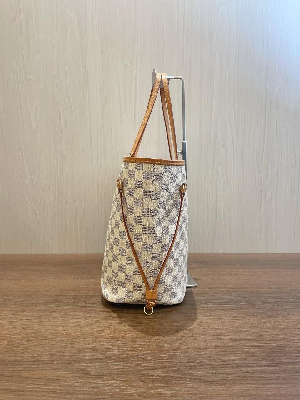 SJ0001 Neverfull MM white damier