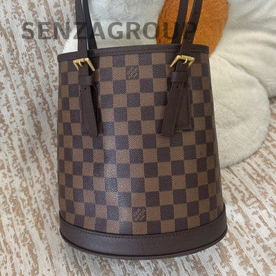 Louis Vuitton Monogram Canvas Noe Bucket Bag Brown Gold Hardware