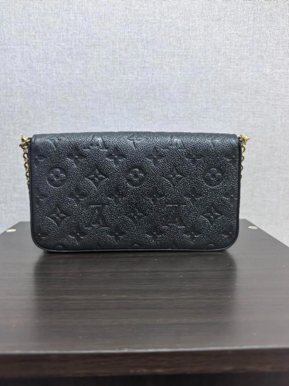 SJ0001 Louis Vuitton Felicie Crossbody Small Brown Canvas/Leather U