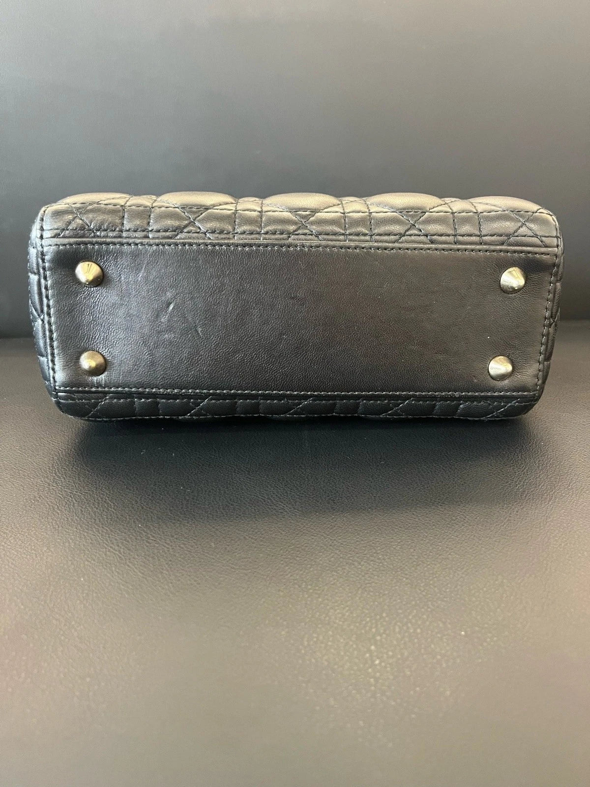 Dior Lady Dior Lambskin Crossbody Handbag Excellent