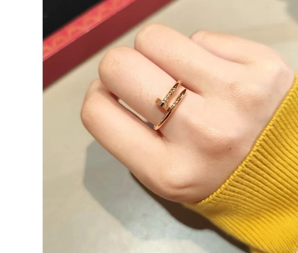 Cartier Juste un Clou Small Model Band Ring in 18k Rose Pink Gold EU54/US6.75