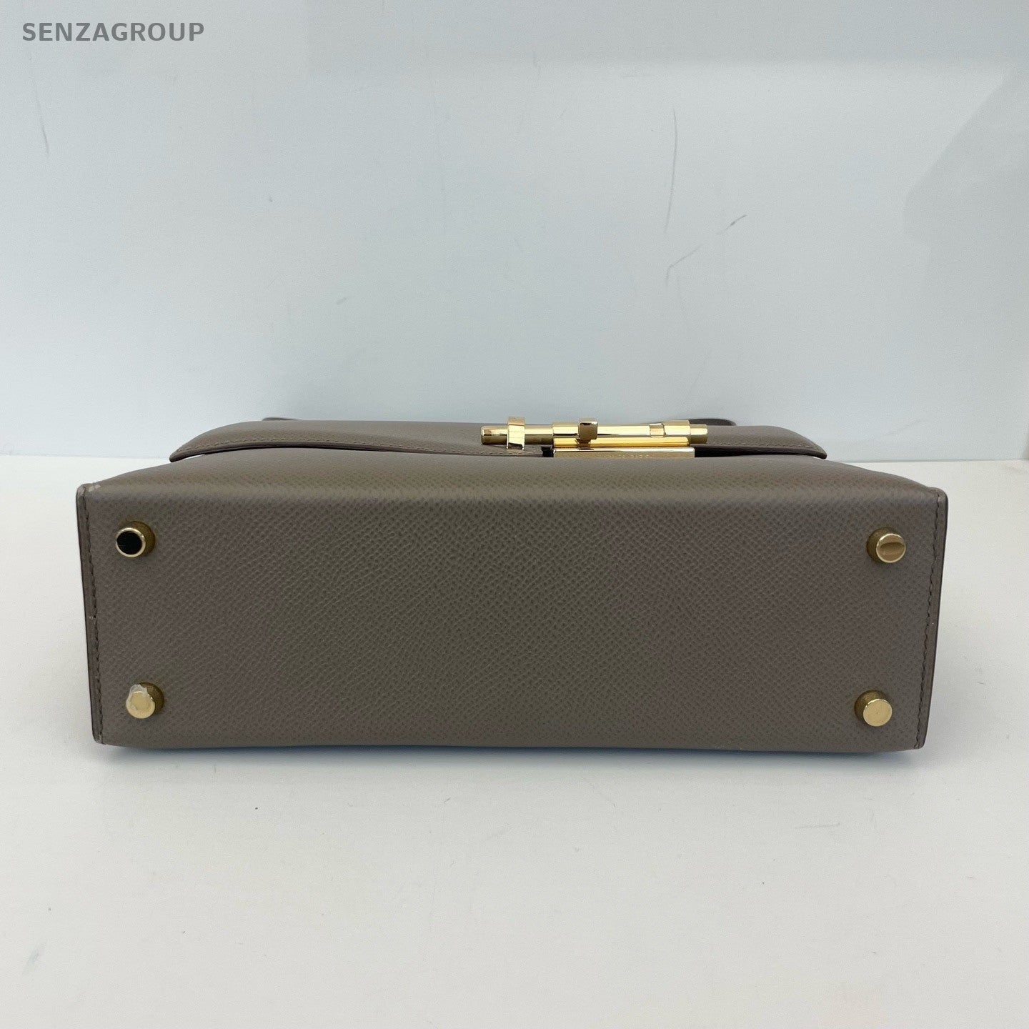 Hermes Verrou Bag Grey Gold Shoulder Crossbody Women Classic Fashion