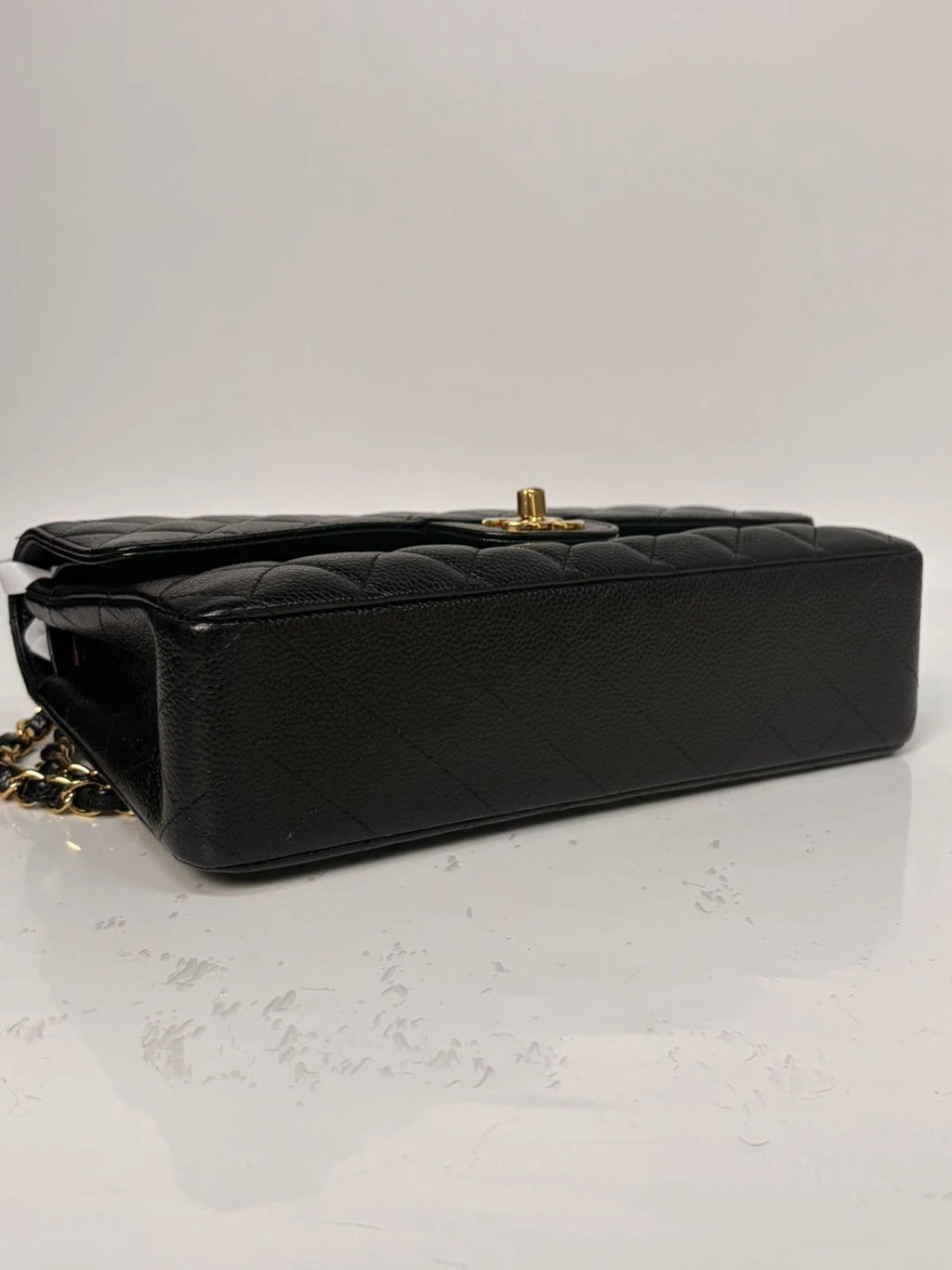 Sj0001 Chanel Cf Double Flap Golden Hardware Z Excellent