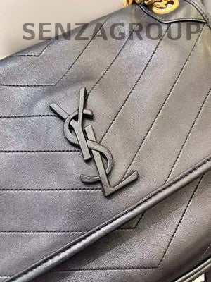 Saint Laurent YSL Niki Medium Black Gold Chain Shoulder Bag Classic