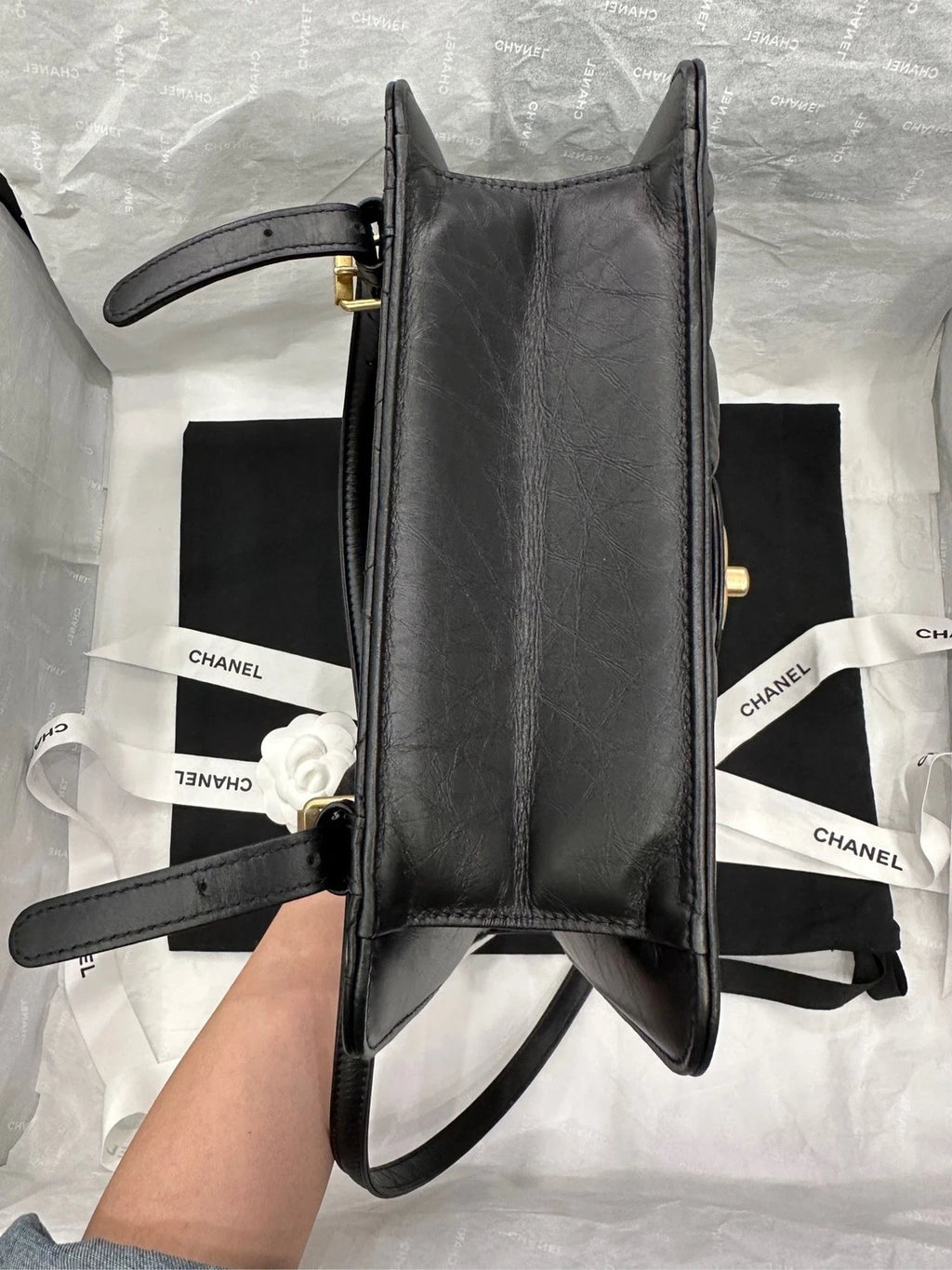 CHANEL Vintage Calfskin Backpack Handbag For Women