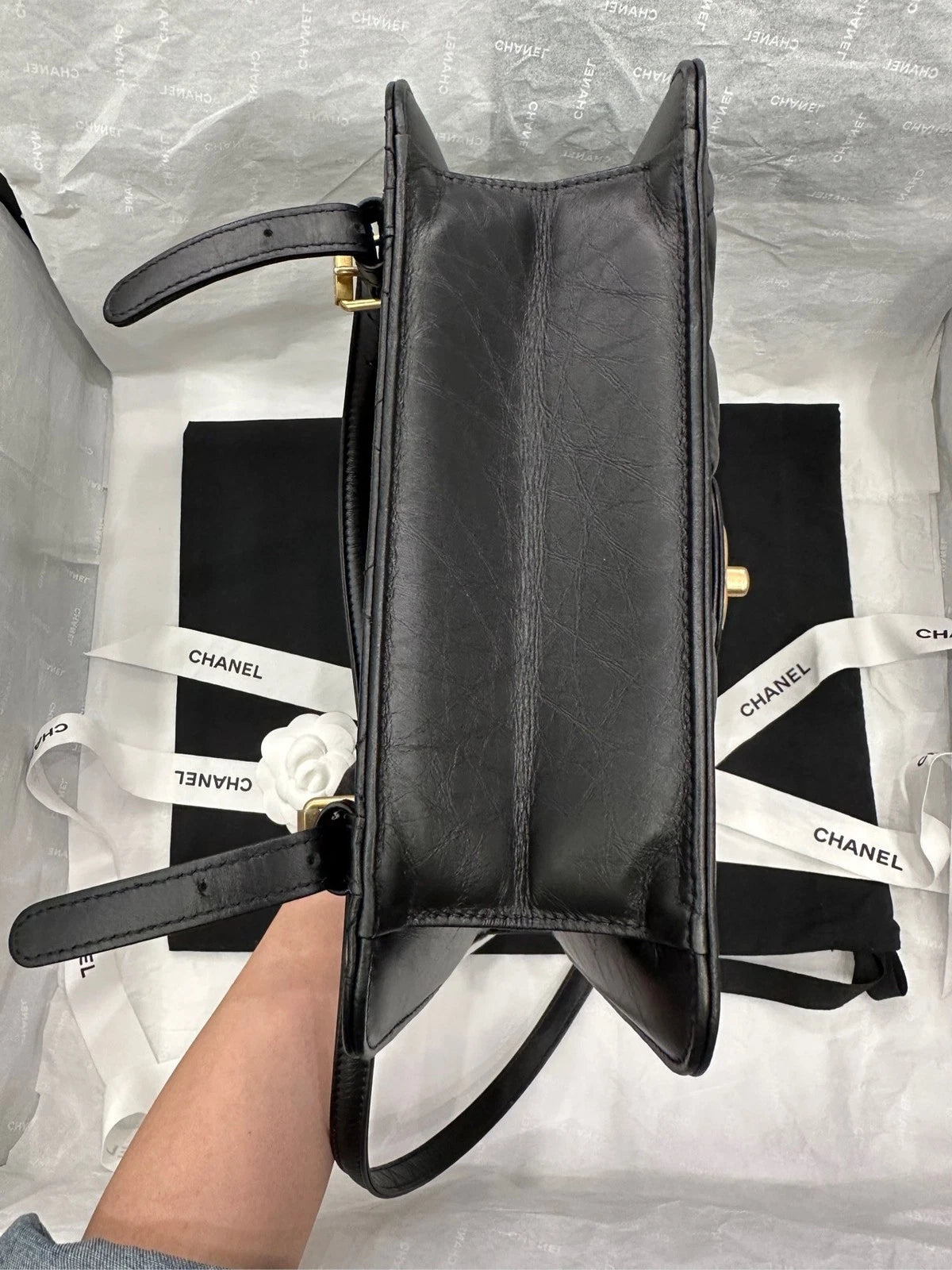 CHANEL Vintage Calfskin Backpack Handbag For Women