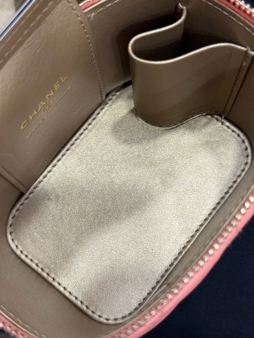 CHANEL Lambskin Adjustable Gold Ball Box Crossbody Shoulder Bag Women