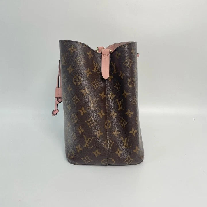 Louis Vuitton NeoNoe Pink Canvas Bucket Bag For Women