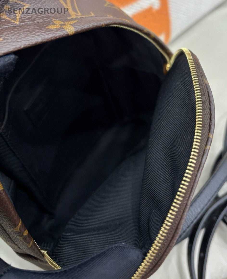 Louis Vuitton Monogram Mini Backpack Brown Gold Women Classic