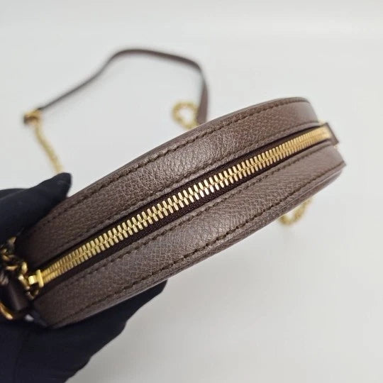 Gucci Ophidia GG Supreme Canvas Round Chain Crossbody Bag For Women