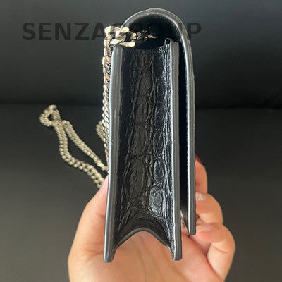 Saint Laurent YSL Kate Small Tassel Chain Crossbody Bag Black Silver
