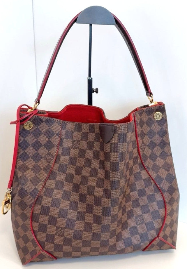 Louis Vuitton Classic Hobo Damier Ebene Shoulder Handbag Women