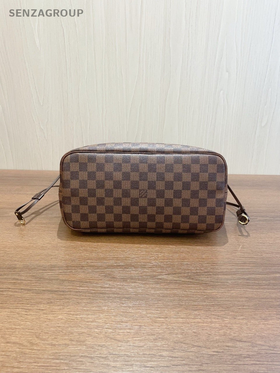 SJ0001 Neverfull MM damier ebene with pouch