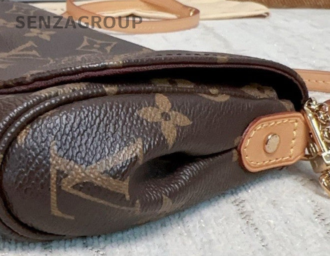 Louis Vuitton Monogram True Love PM Crossbody Shoulder Bag Brown Women Classic