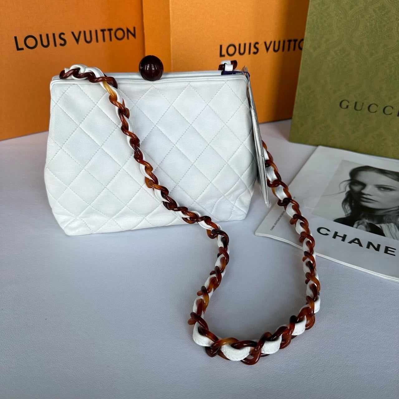 CHANEL Vintage Acrylic Crossbody Bag For Women