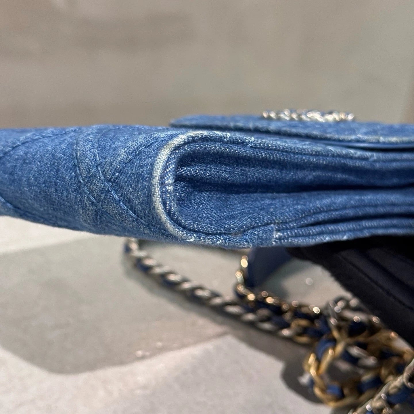 CHANEL Denim Phone Shoulder Crossbody Bag For Women