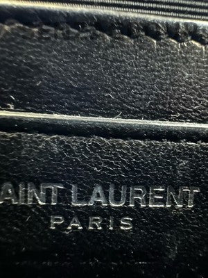 Saint Laurent Kate Small Light Blue Silver Chain Crossbody Bag
