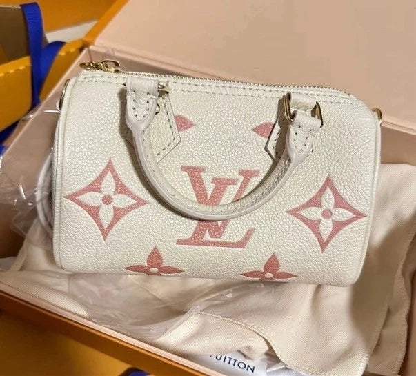 Louis Vuitton Speedy Nano Strawberry Milk Top Handle Bag For Women
