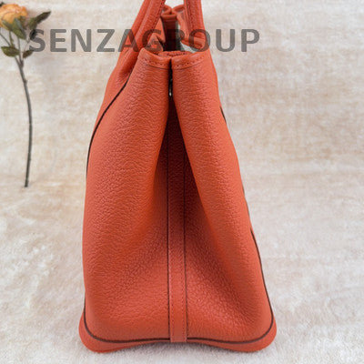 Hermès Garden Party 36 Tote Bag Orange Palladium Hardware Women's Fashion