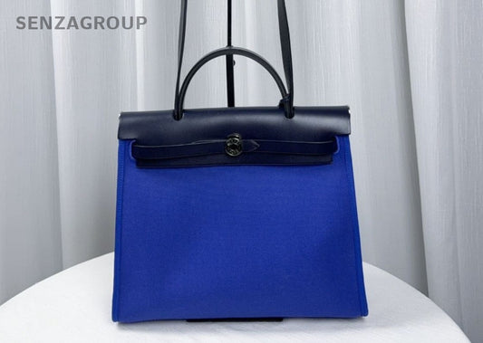 Hermes herbag31 Top Handle 2way Shoulder Handbag Canvas Women