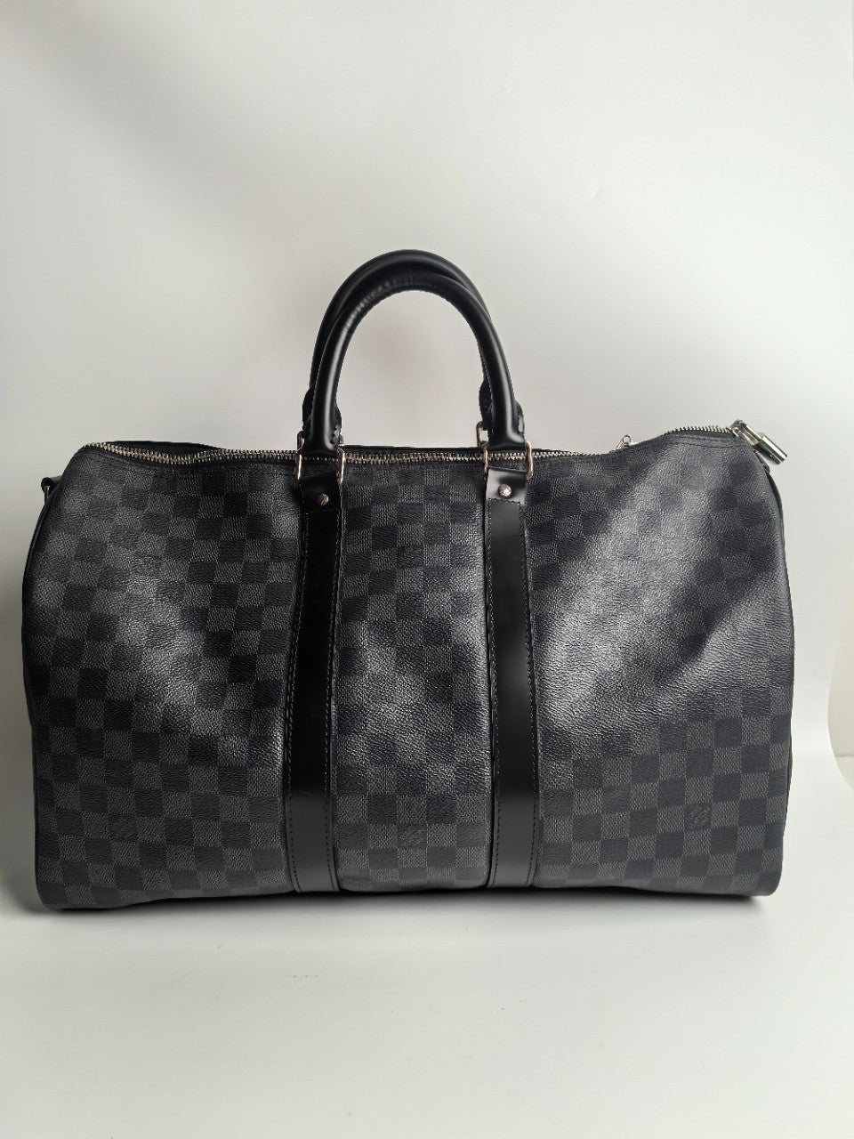SJ0001Louis Vuitton Keepall Bandoulière 45 Damier Graphite