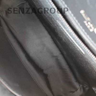 Saint Laurent YSL Niki Medium So Black Crushed Leather Chain Crossbody Bag