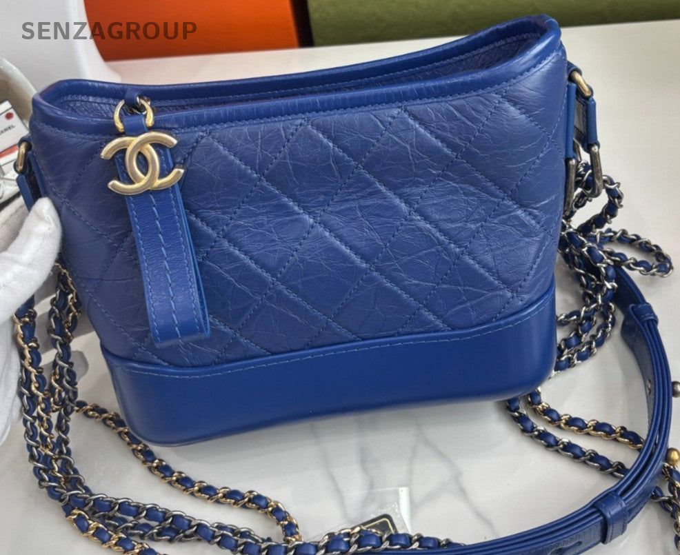 CHANEL Gabrielle Klein blue Calfskin Shoulder bag Crossbody