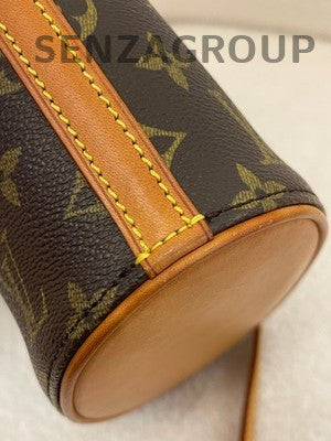 Louis Vuitton Monogram Brown Gold Shoulder Crossbody Bag Women Classic