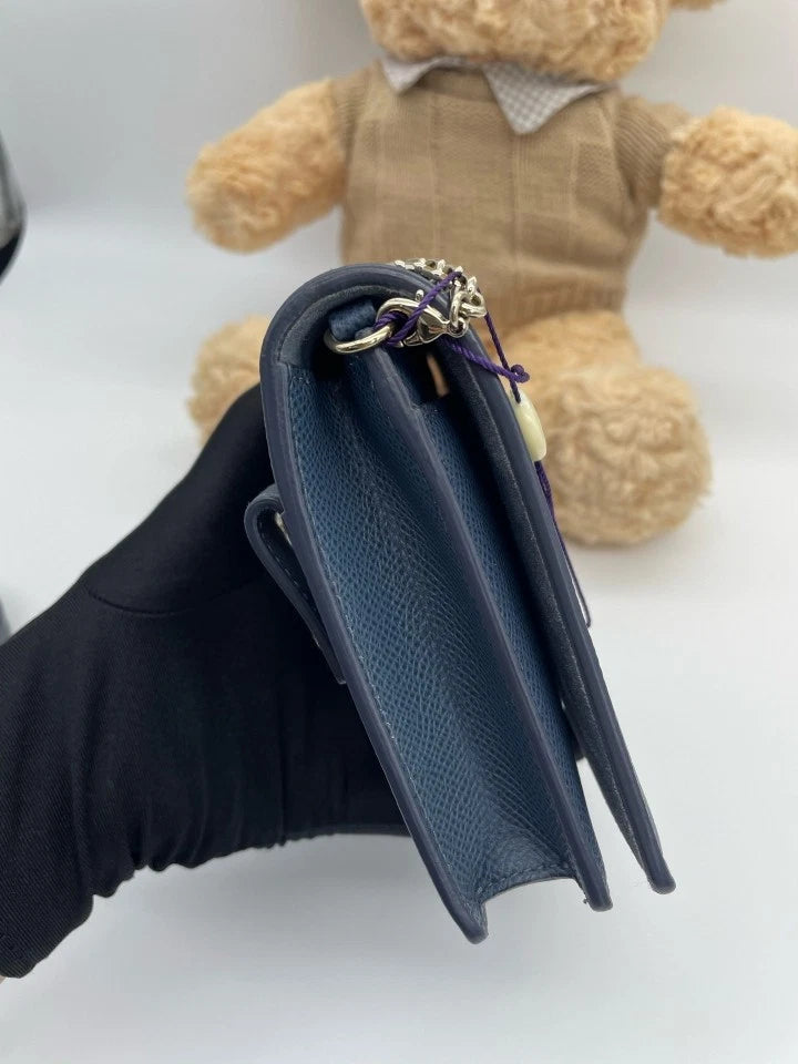 Authentic Dior Leather 2-in-1 WOC Crossbody Waist Bag For Women