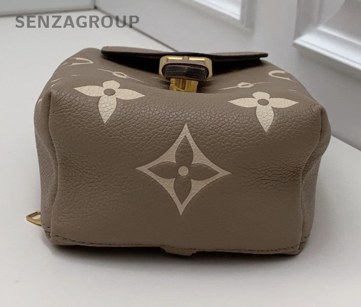 Louis Vuitton Tiny Backpack Mini Monogram Gray Gold Women Classic