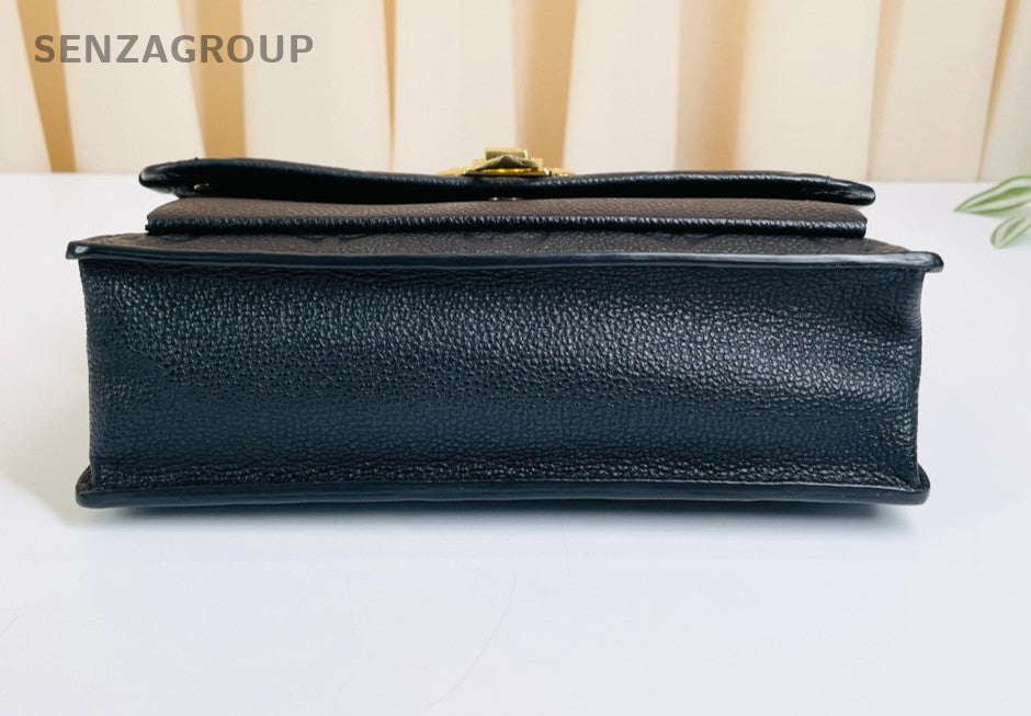 Louis Vuitton Vavin Woc Monogram Empreinte Chain Shoulder bag Black Gold Women