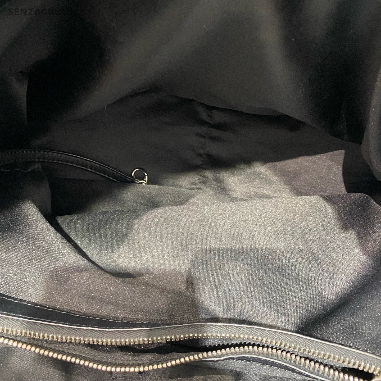 Chanel Diamond Tote Chain Shoulder Bag Black Silver Used Women Classic Fashion