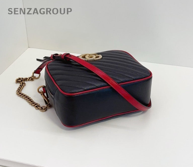 Gucci GG Marmont Camera bag Top Handle 2way Chain Shoulder Handbag Women