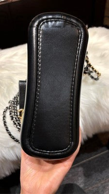 Chanel Beige & Black Small Gabrielle Hobo Bag Quilted Chain Shoulder Bag