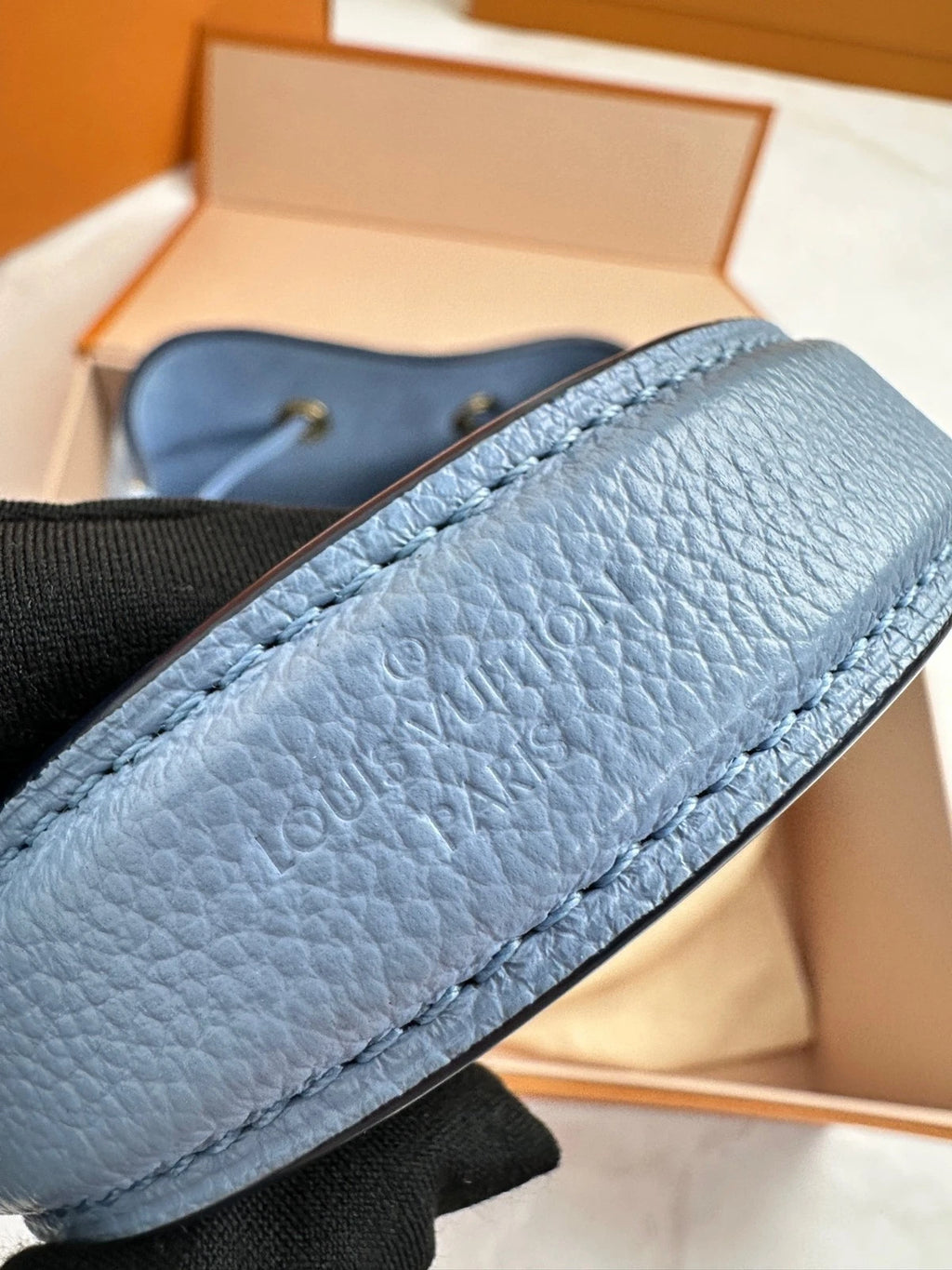 Louis Vuitton Neo Noe BB Blue Bucket Bag For Women