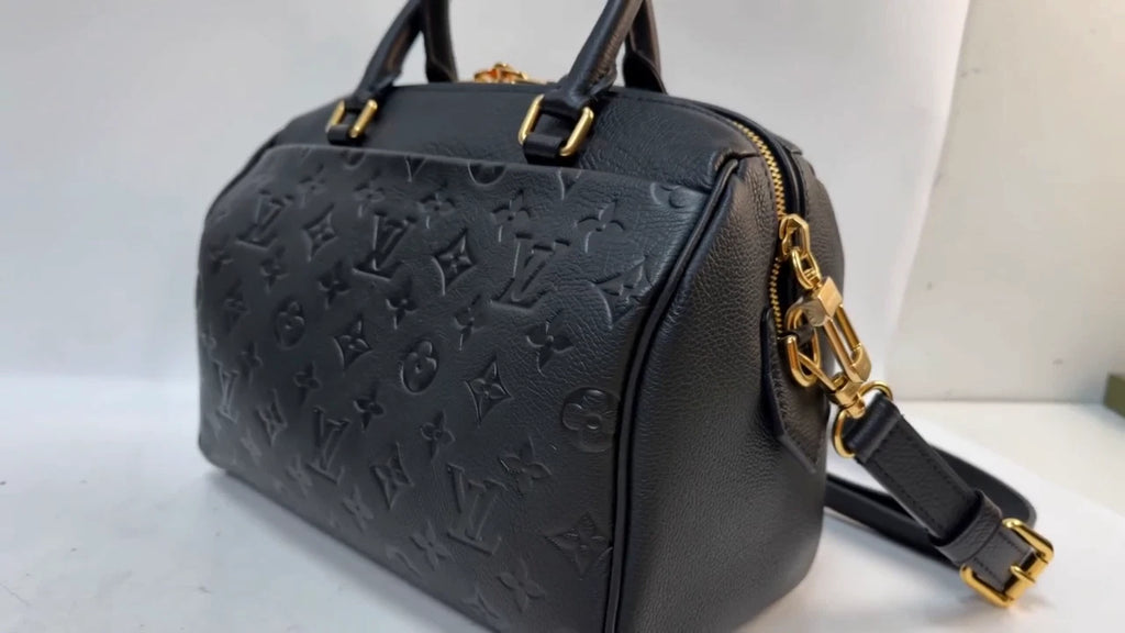 Louis Vuitton Speedy25 Monogram Empreinte Black Crossbody Excellent