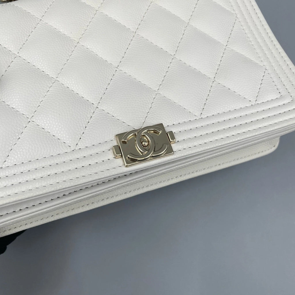 Chanel Quilted Lamskin Loboy WOC Crossbody Bag For Women