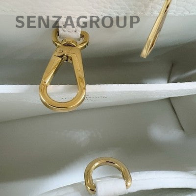 Louis Vuitton Capucines BB White Gold Handbag Shoulder Bag for Women