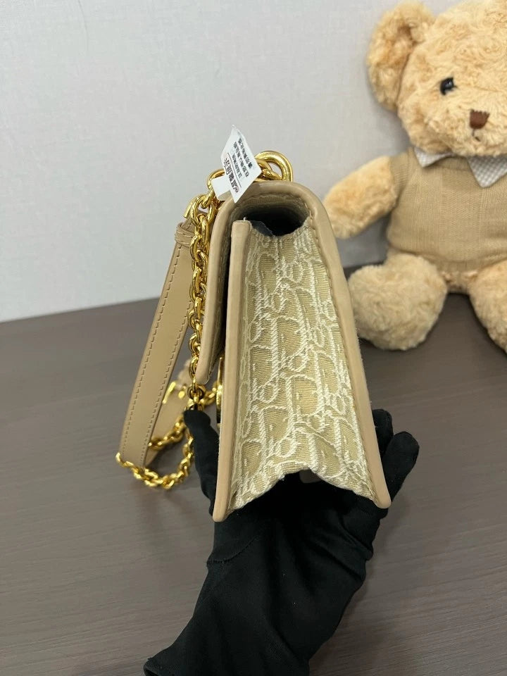 Authentic Dior Medium Montaigne30 Chain Shoulder Bag For Women