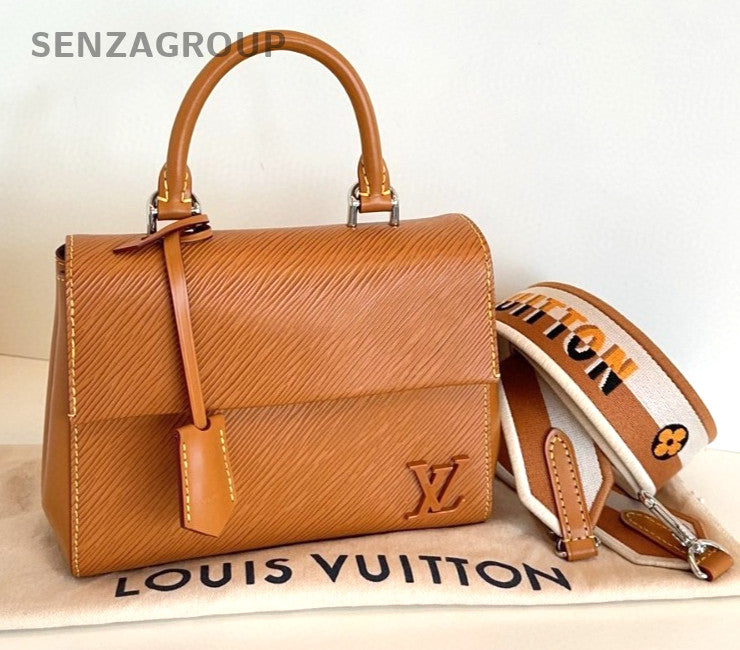 Louis Vuitton Cluny BB caramel color Epi Top Handle 2way Shoulder bag Women