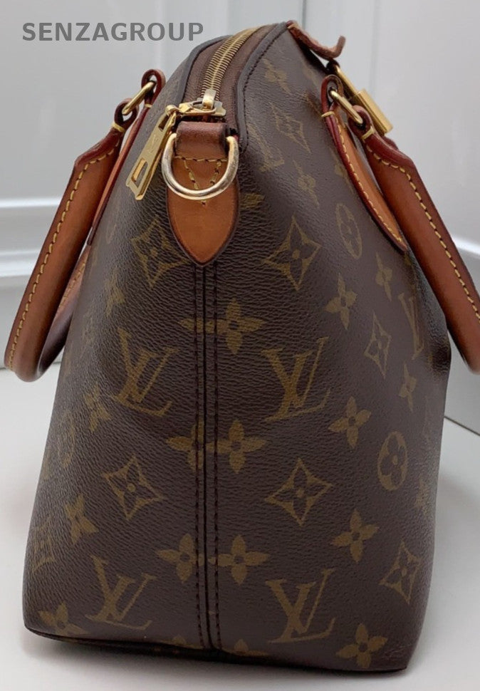 Louis Vuitton Monogram Top Handle Shoulder Crossbody Bag Brown Women