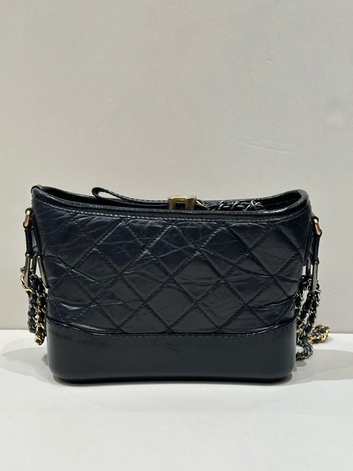 CHANEL Black Small Gabrielle Shoulder Crossbody Bag For Women