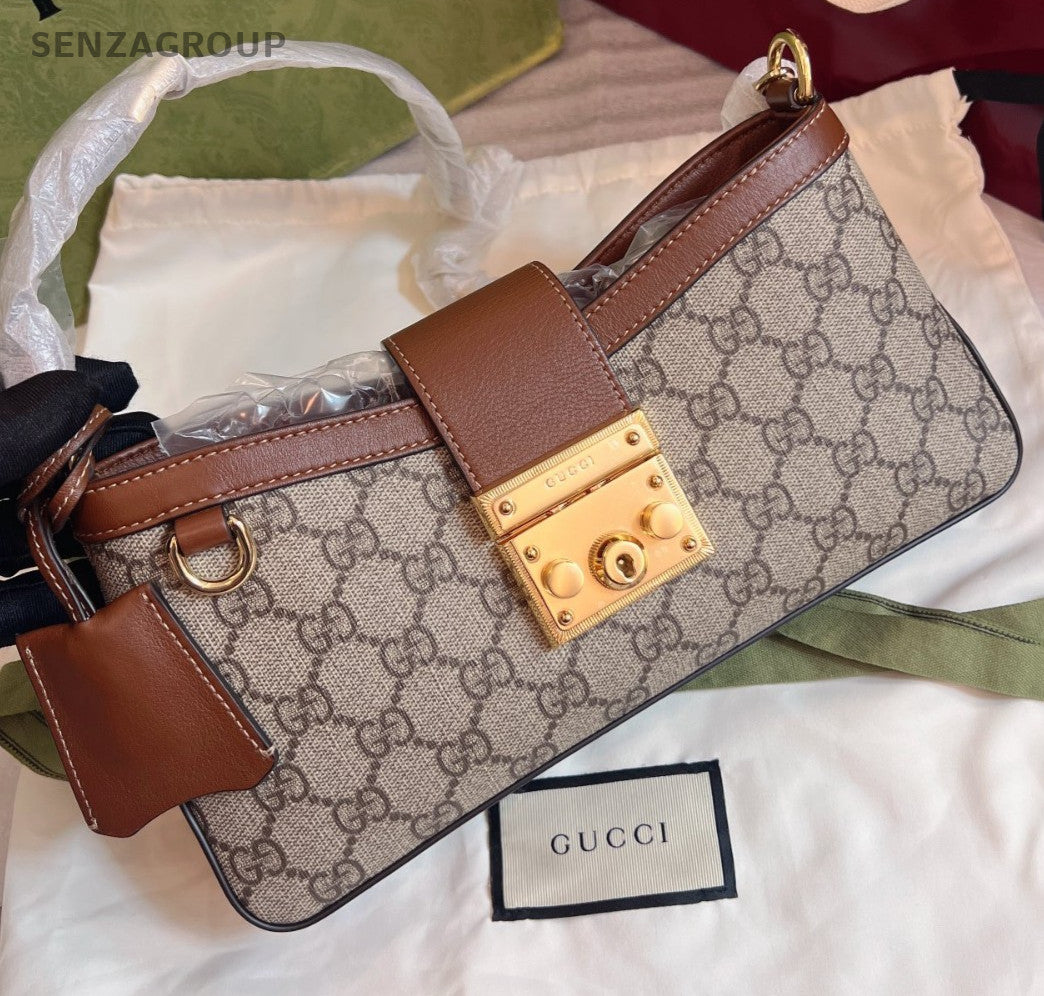 GUCCI Padlock New model for 2025 Monogram Shoulder bag Women Brand NEW