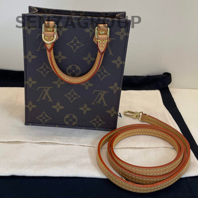 Louis Vuitton Monogram Tote Handbag Shoulder Bag Brown Classic Women