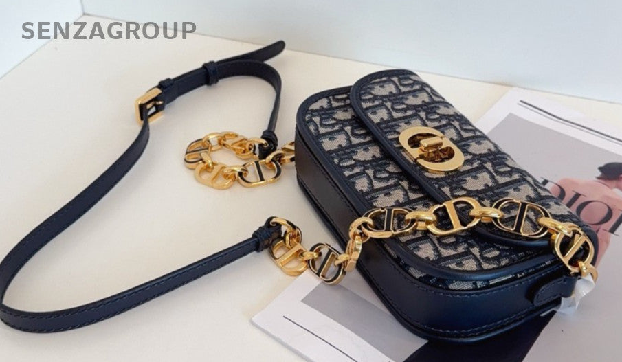 Christian Dior Oblique Avenue PM Monogram Chain Shoudler bag Crossbody Women
